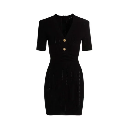 Short-Sleeve Tailored Dress