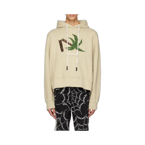 Palm Angels Palm Embroidered Drawstring Hoodie