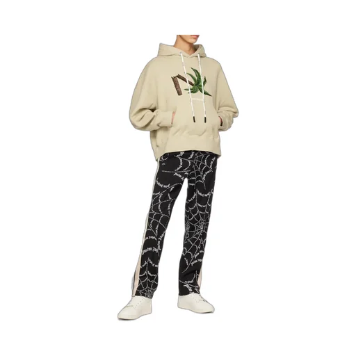 Palm Angels Palm Embroidered Drawstring Hoodie