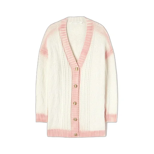 Palm Angels Spray Paint-Effect Knitted Cardigan
