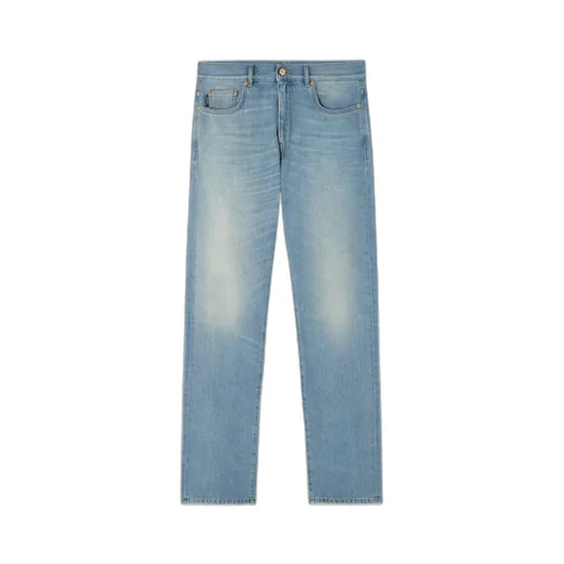 Versace Medusa Plaque Straight Leg Jeans
