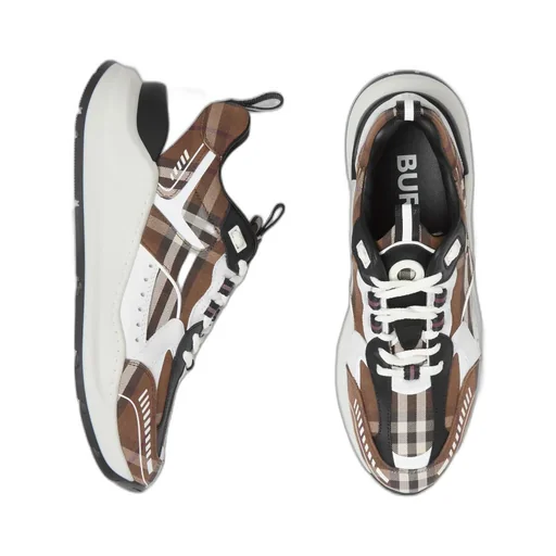 Vintage Check Lace-Up Sneakers