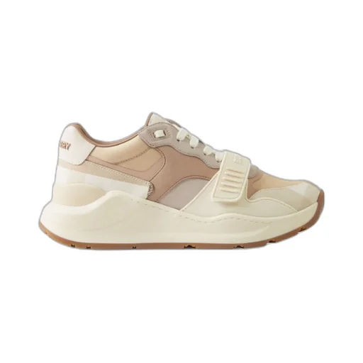 Check Panelled-Detail Sneakers