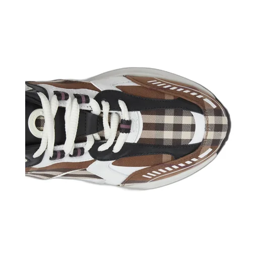 Vintage Check Lace-Up Sneakers