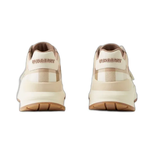 Check Panelled-Detail Sneakers