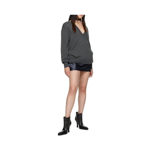 Low-Rise Satin Mini Skirt
