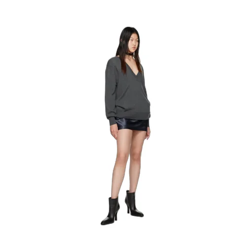 Low-Rise Satin Mini Skirt
