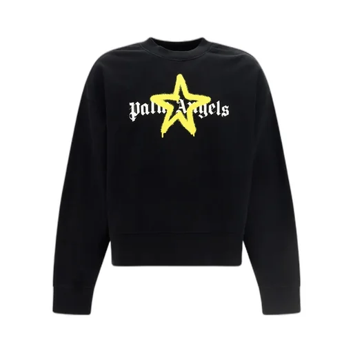 Palm Angels Logo-Printed Crewneck Sweatshirt