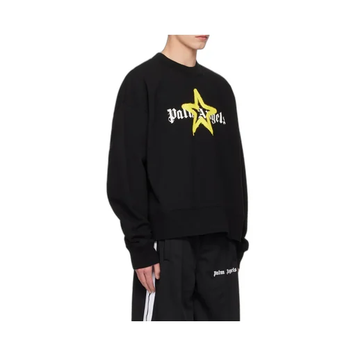 Palm Angels Logo-Printed Crewneck Sweatshirt