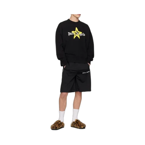 Palm Angels Logo-Printed Crewneck Sweatshirt