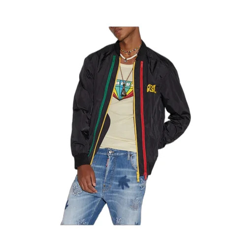 Dsquared2 Logo-Printed Zipped Jacket