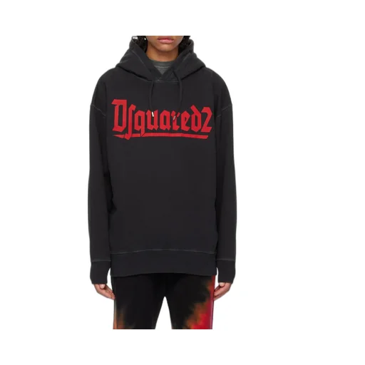 Dsquared2 Logo Printed Drawstring Hoodie