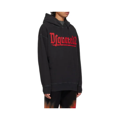 Dsquared2 Logo Printed Drawstring Hoodie