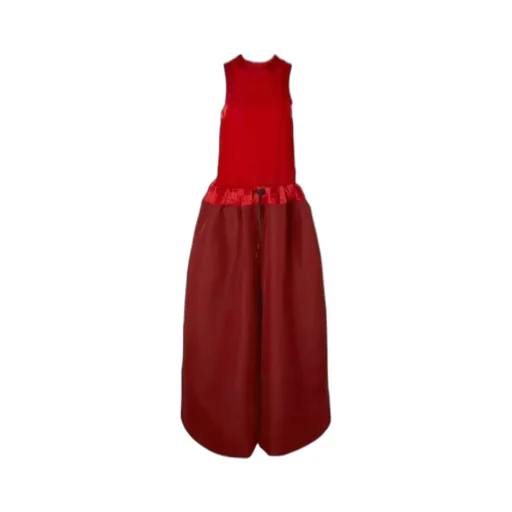 Drawstring-Fastening Waist Dress