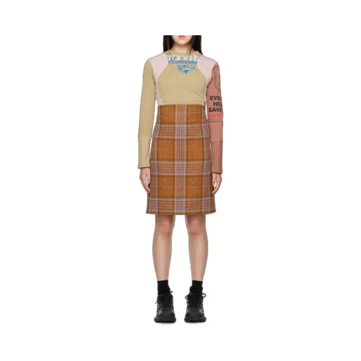 Logo Checked Dress