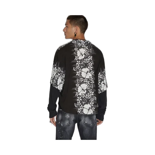 Dsquared2 Floral-Print Long-Sleeved Shirt
