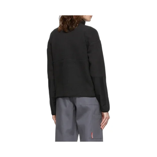 Faux-Shearling High-Neck Jacket