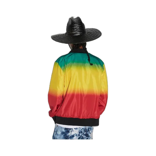 Dsquared2 Logo Printed Zipped Bomber Jacket