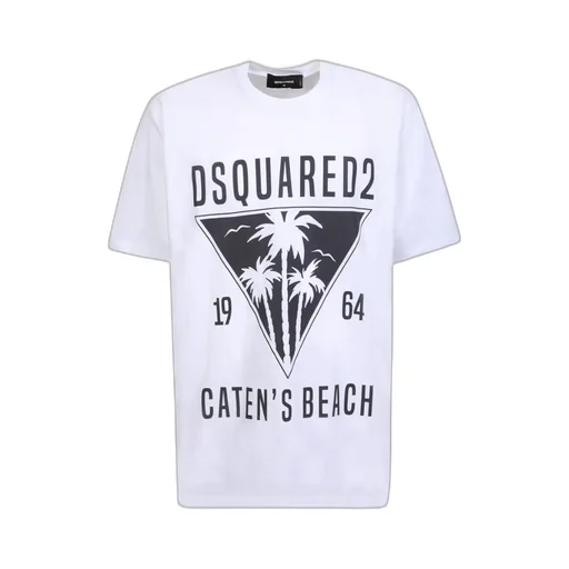 Dsquared2 Graphic Printed Crewneck T-Shirt