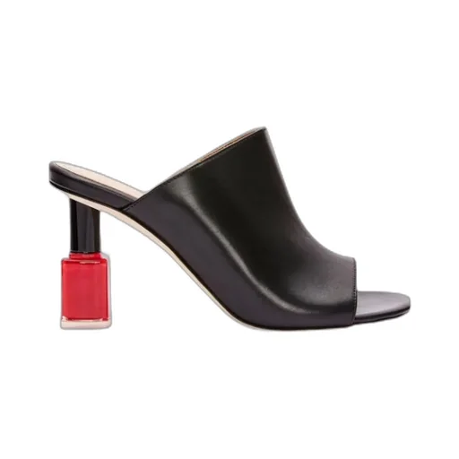 Nail Polish Mule In Calfskin