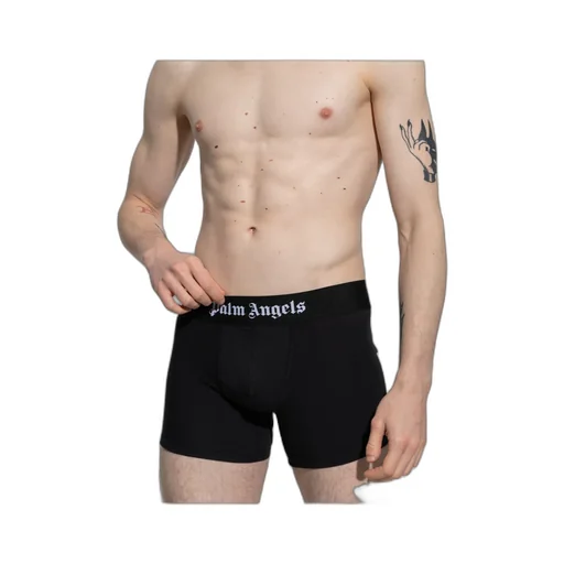 Palm Angels Elastic Logo Waist Pack Of Two Boxers