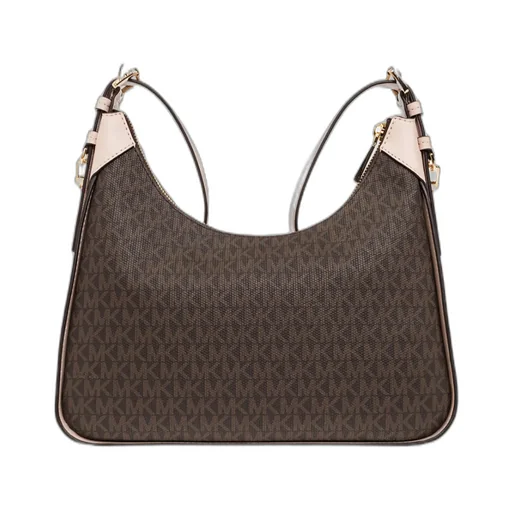 Monogram-Pattern Satchel Bag