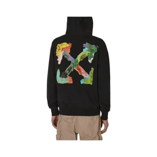 Brush Arrow Cotton Hoodie