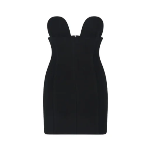 Zipped Strapless Minidress
