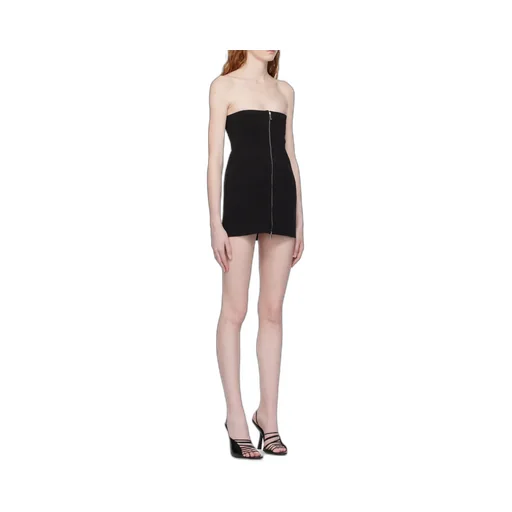 Zipped Strapless Minidress