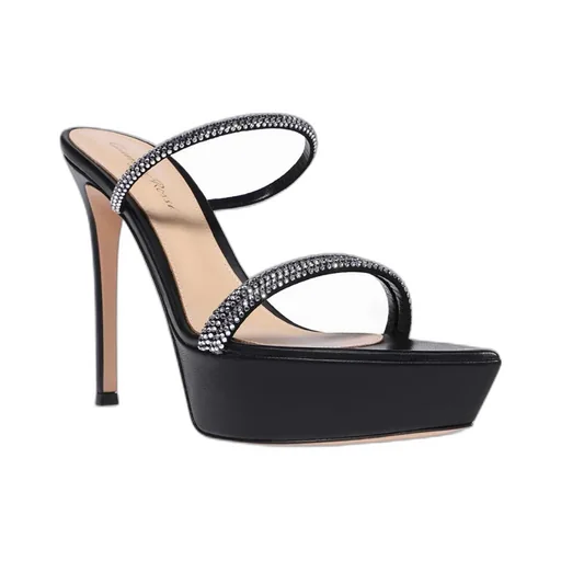 Gianvito Rossi Canne Embellished Platform Sandals