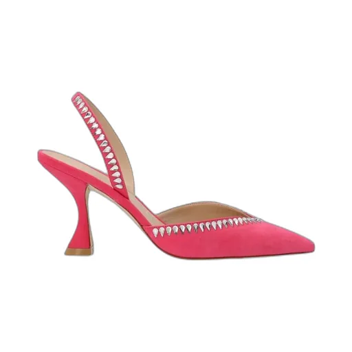 Stuart Weitzman Gemcut Xcurve Embellished Slingback Pumps