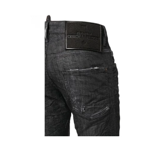 Dsquared2 Logo Patch Distressed Skinny Jeans