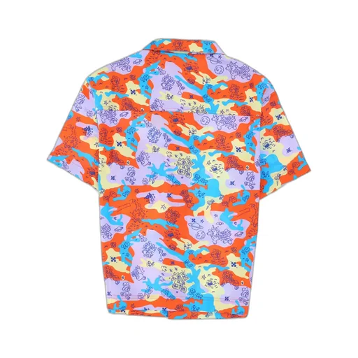 Off-White Kids Camouflage Printed Buttoned Shirt