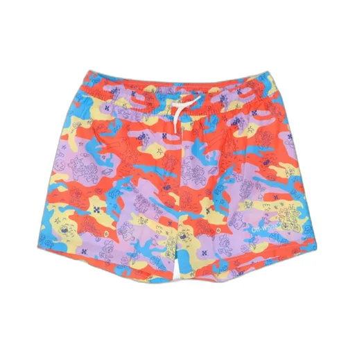 Multicolour Camo Swim Shorts