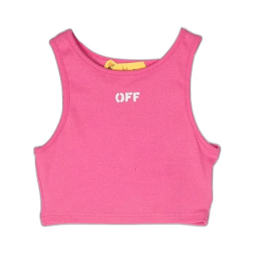 Logo-Print Cropped Top