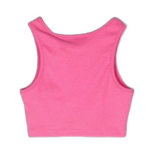 Logo-Print Cropped Top