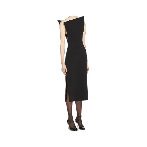 Asymmetrical Wool Dress