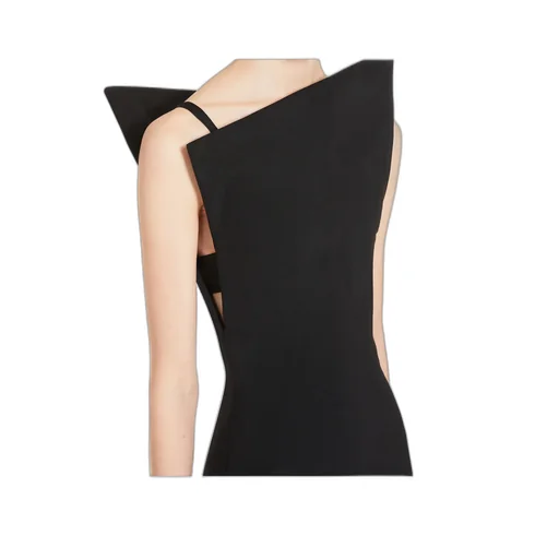 Asymmetrical Wool Dress