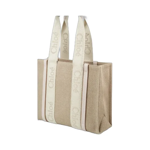 Logo-Tape Detail Tote Bag