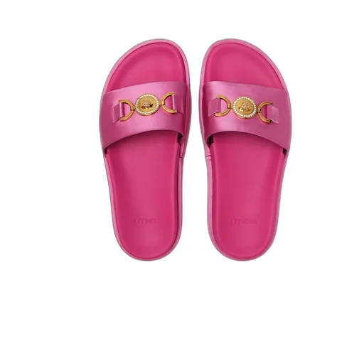Versace Medusa Head Plaque Platform Mules