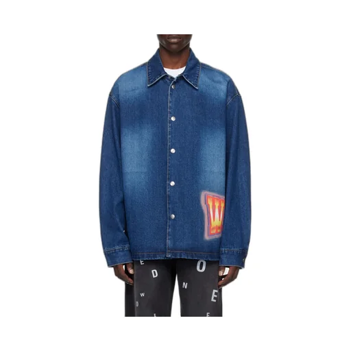 Logo Painted Denim Jacket