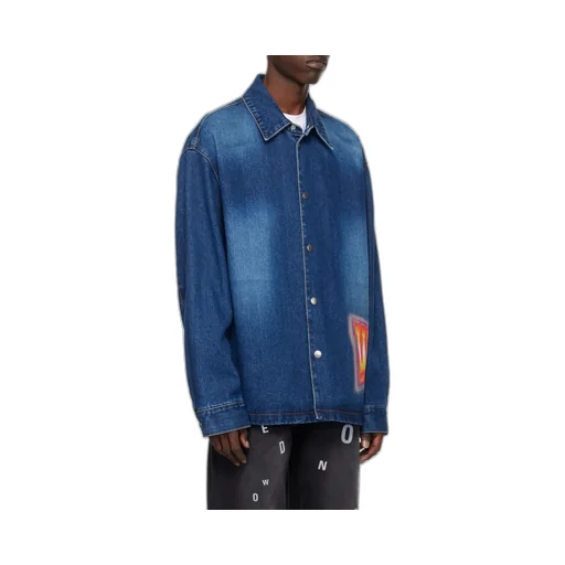 Logo Painted Denim Jacket