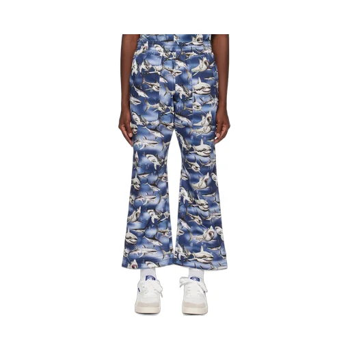 Sharks Easy Wide-Leg Trousers