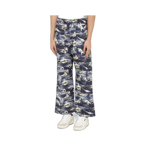Sharks Easy Wide-Leg Trousers