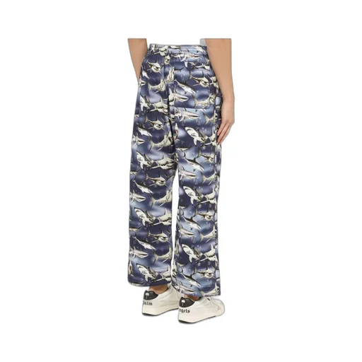Sharks Easy Wide-Leg Trousers