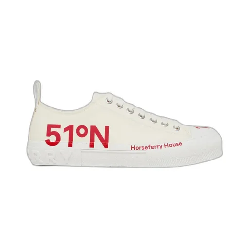 Coordinates Print Low-Top Sneakers