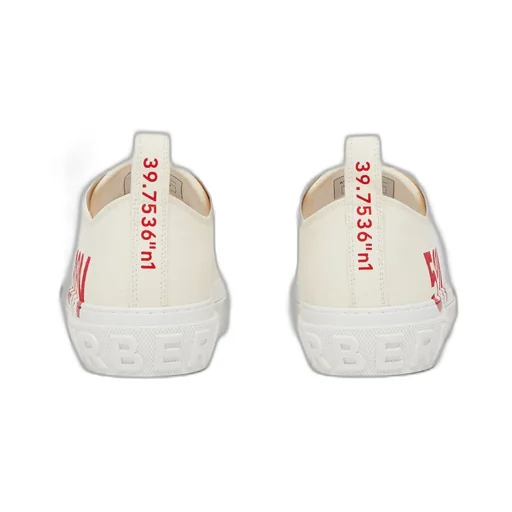 Coordinates Print Low-Top Sneakers