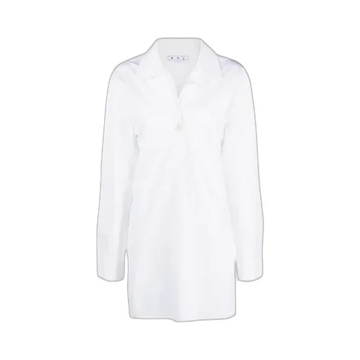 Off-White Button Detailed Long-Sleeved Shirt