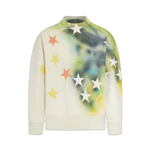 Sprayed Stars Cotton Sweatshirt