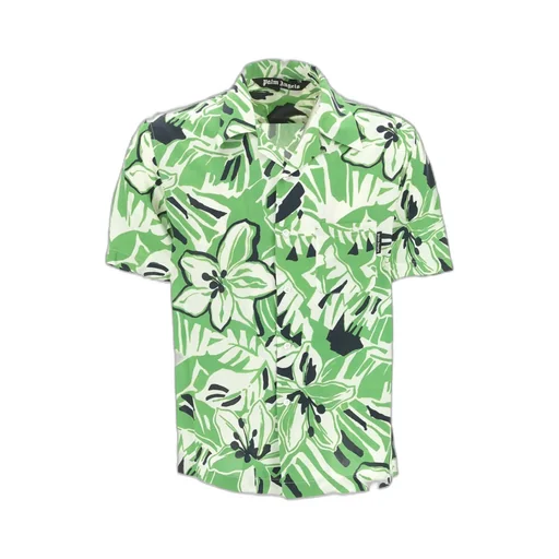 Palm Angels Macro Hibiscus Bowling Shirt